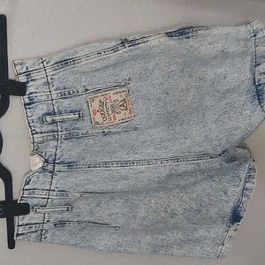 Vintage 90's Acid Wash Jean Mom Shorts Bonjour Denim Women's Size 9 RARE RETRO!